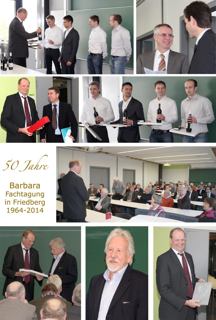 50 Jahre Barbara Fachtagung in Friedberg 1964-2014, Collage aus Bildern von Teilnehmenden